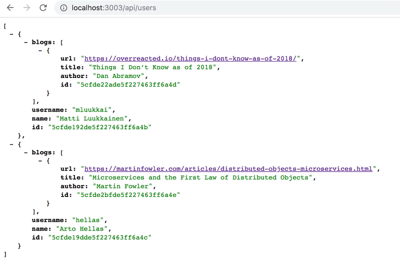 api/users embeds blogs in JSON data