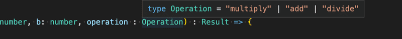 vs code suggestion operation 3 types