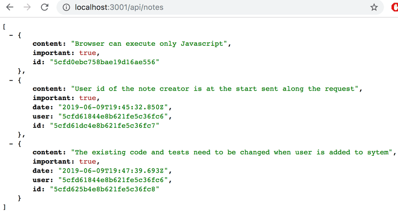 api/notes montre les identifiants des numéros en JSON