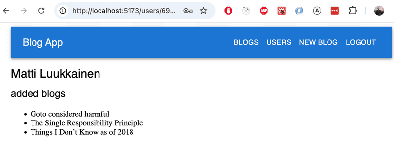 browser blogs showing users added blogs