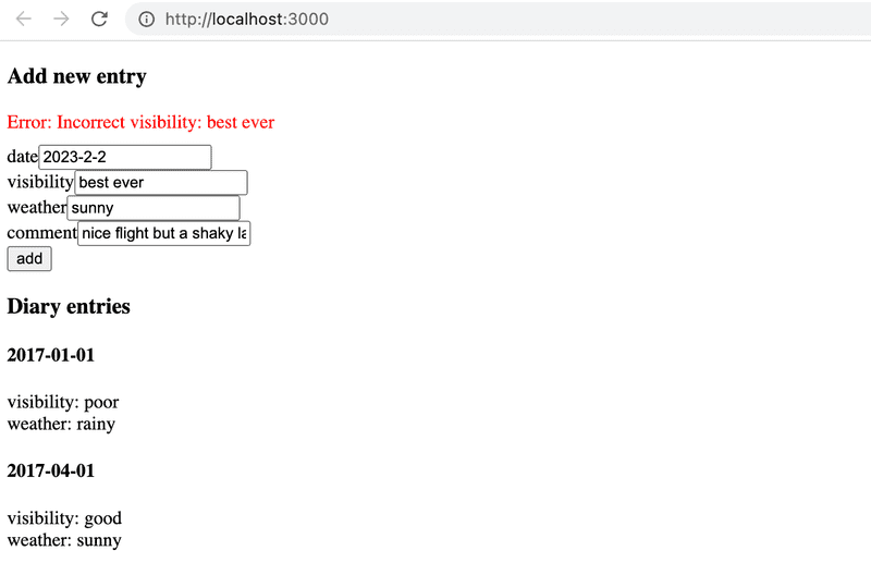 navegador mostrando error incorrect visibility best ever