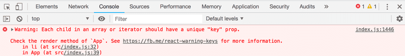 unique key prop console error